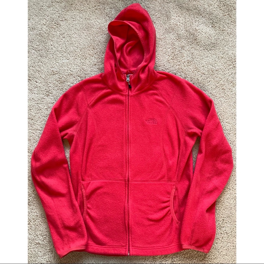 The North Face Hot Pink Hooded Full Zip Winter Jacket